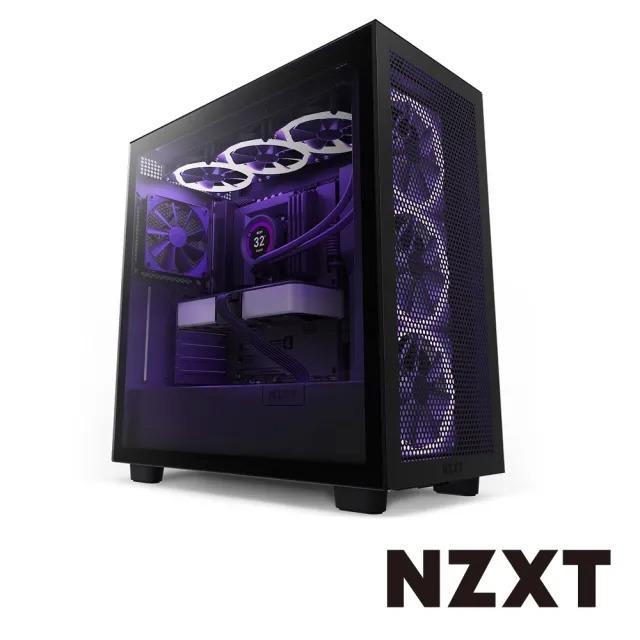 NZXT 美商恩傑 H7 Flow RGB ATX/卡長40/U高18.5/玻璃透側/電腦機殼 黑/白