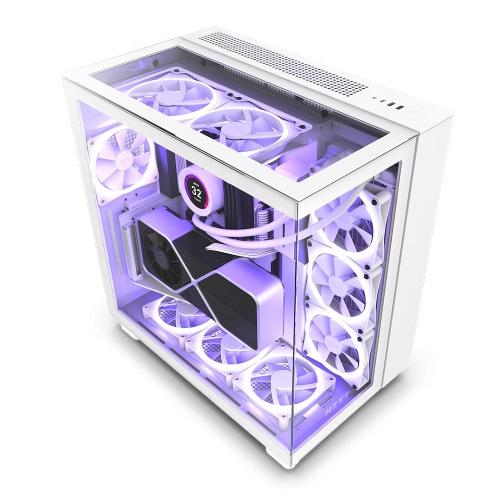 NZXT 美商恩傑 H9 Elite 黑/白 電腦機殼 ATX/卡長43.5/U高16.5/分艙設計