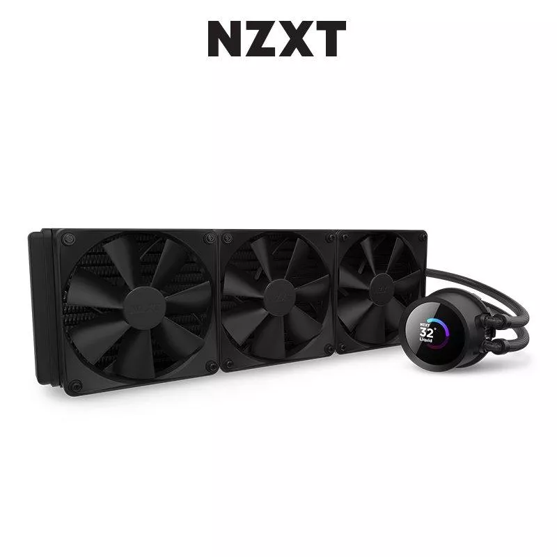 NZXT 美商恩傑 Kraken 360 黑色 水冷散熱器/1.54吋LCD冷頭/厚:5.3cm(小液晶 GIF JPG)