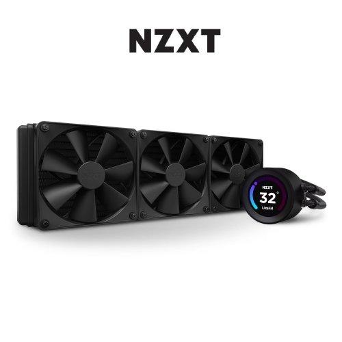 NZXT 美商恩傑 Kraken Elite 360 黑色 水冷散熱器/2.36吋LCD冷頭/厚:5.3cm(8K大液晶 Spotify Youtube)