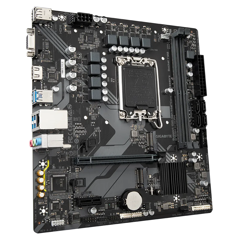 技嘉 B760M H D4 主機板 M-ATX/1700腳位