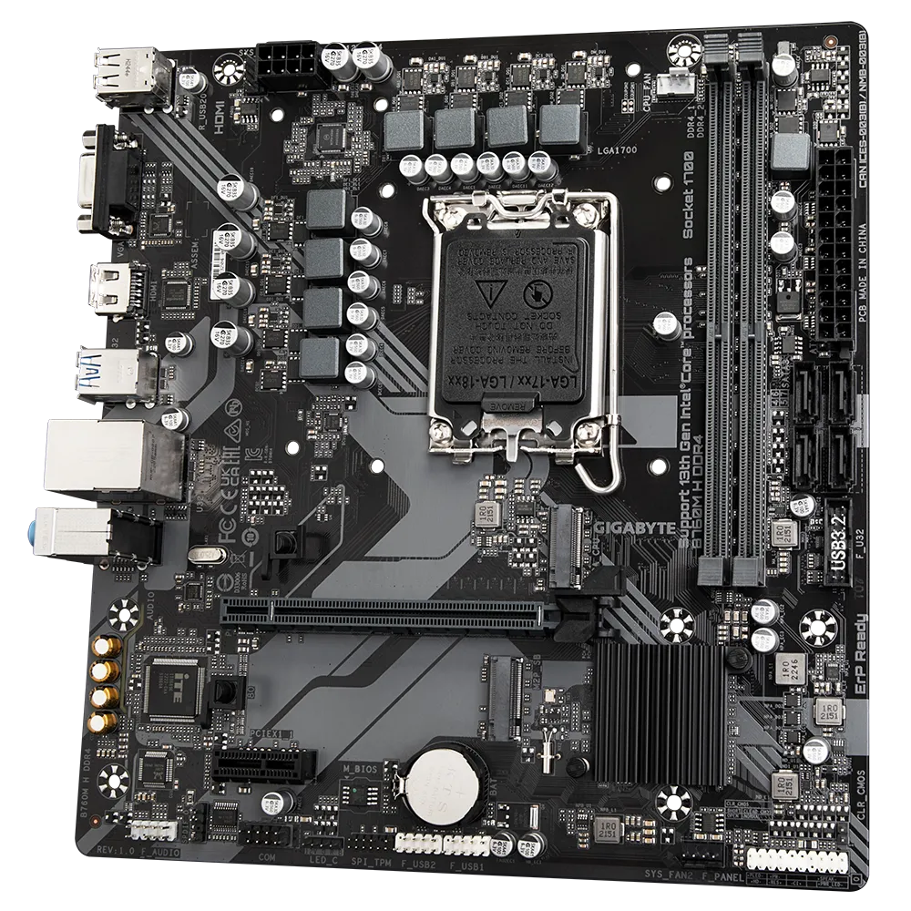 技嘉 B760M H D4 主機板 M-ATX/1700腳位