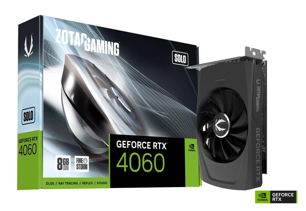 ZOTAC 索泰 GAMING GeForce RTX 4060 8GB SOLO 顯示卡 (ZT-D40600G-10L )