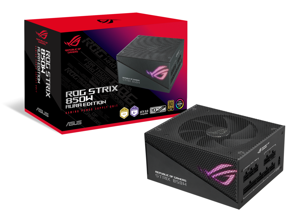 華碩 ROG STRIX 850W AURA Edition電源/ATX3/PCIe 5 電源供應器