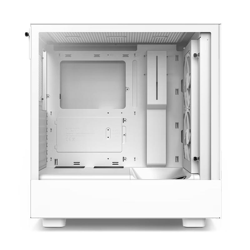 NZXT 美商恩傑 H5 Elite 黑/白 電腦機殼 (內建海灣扇x2/靜音扇x1/置多6風扇裝配)