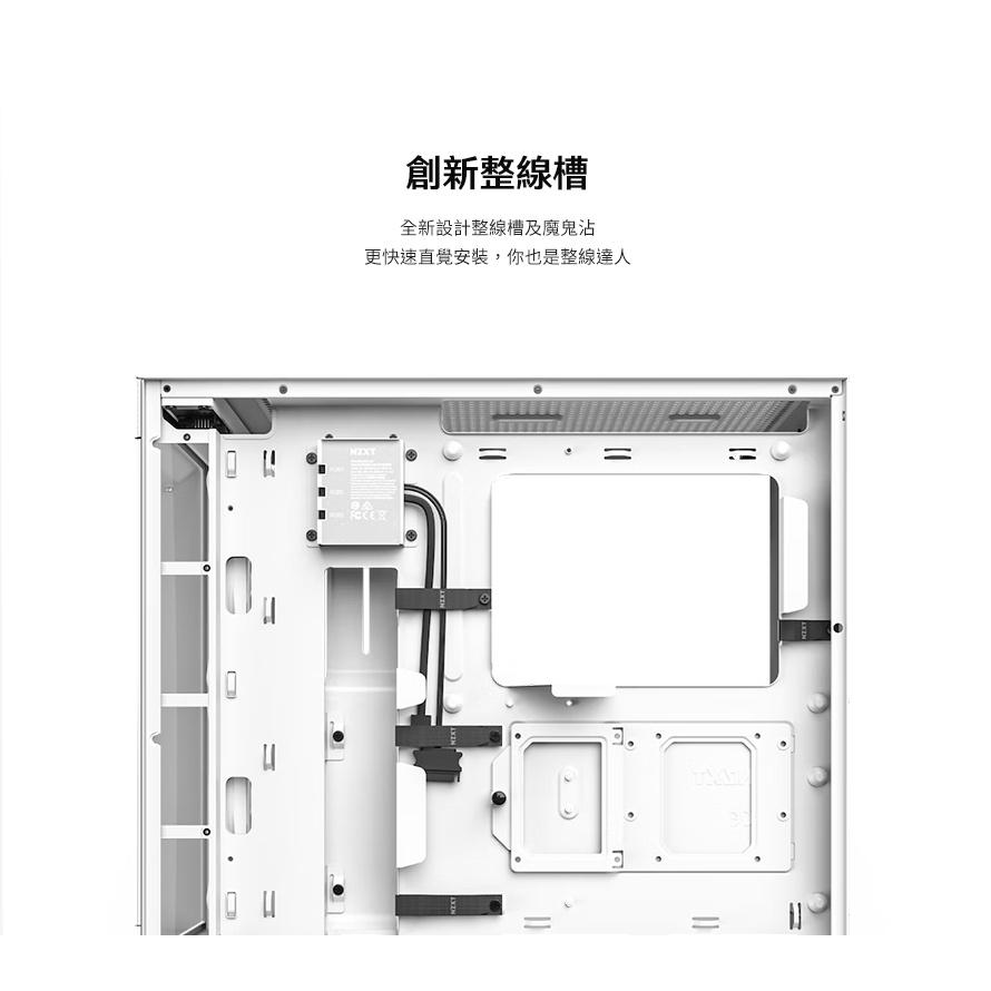 NZXT 美商恩傑 H5 Elite 黑/白 電腦機殼 (內建海灣扇x2/靜音扇x1/置多6風扇裝配)