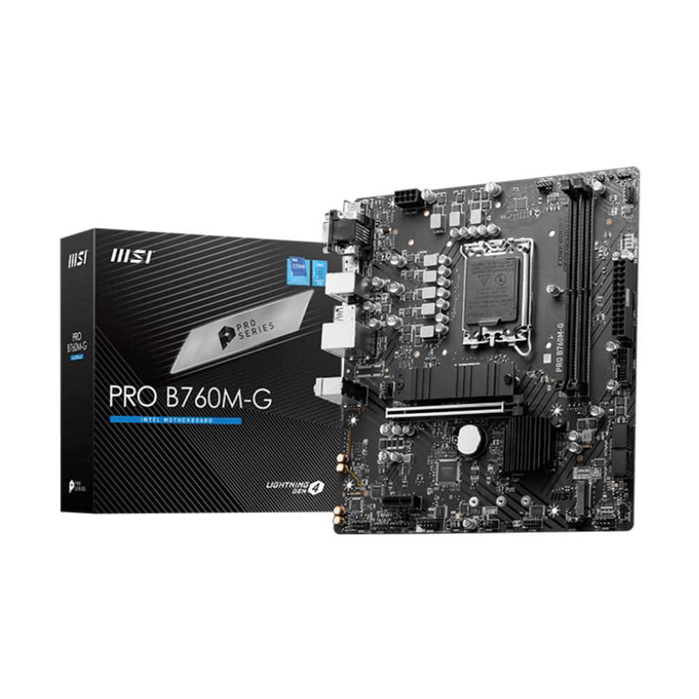 微星 PRO B760M-G 主機板 M-ATX/1700腳位