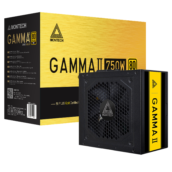 MONTECH 君主 GAMMA II 750W 80Plus 金牌 主日系電容 電源供應器