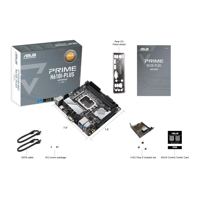 華碩 PRIME-H610I-PLUS-CSM 主機板 ITX/1700腳位/D5