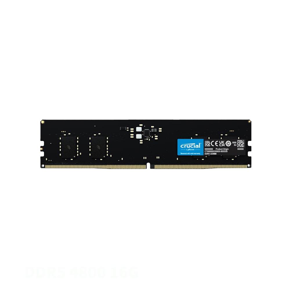 Micron Crucial 美光 DDR5 4800 16G 桌上型記憶體(CT16G48C40U5)