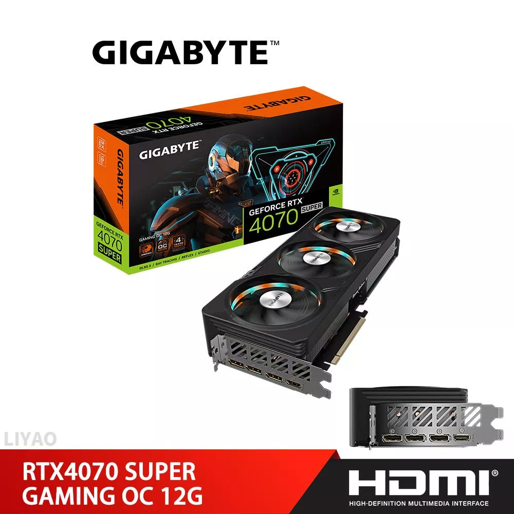 技嘉 RTX4070 SUPER GAMING OC 12G 顯示卡