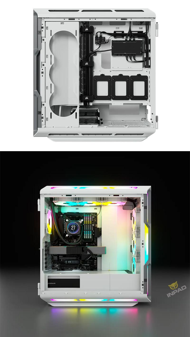 海盜船CORSAIR iCUE 5000T RGB  鋼化玻璃機殼