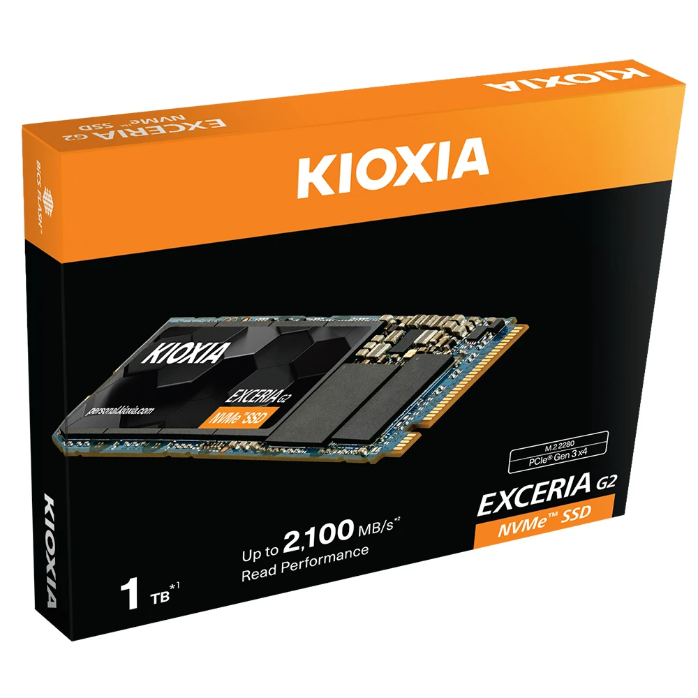 KIOXIA Exceria G2 SSD M.2 1TB+安耐美 M.2 2280 SSD 固態硬碟散熱器 ESC001