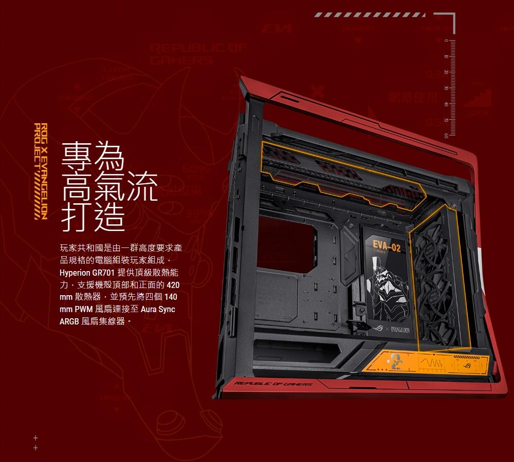 華碩 ROG HYPERION GR701 EVA 聯名機殼