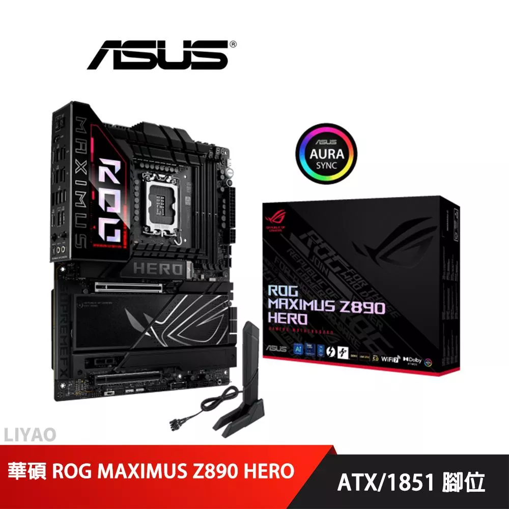 華碩 ROG MAXIMUS Z890 HERO DDR5 主機板+Intel Core Ultra 7 270K Plus【24核】+華碩 ROG RYUO IV SLC 360 ARGB(黑) 龍王四代水冷