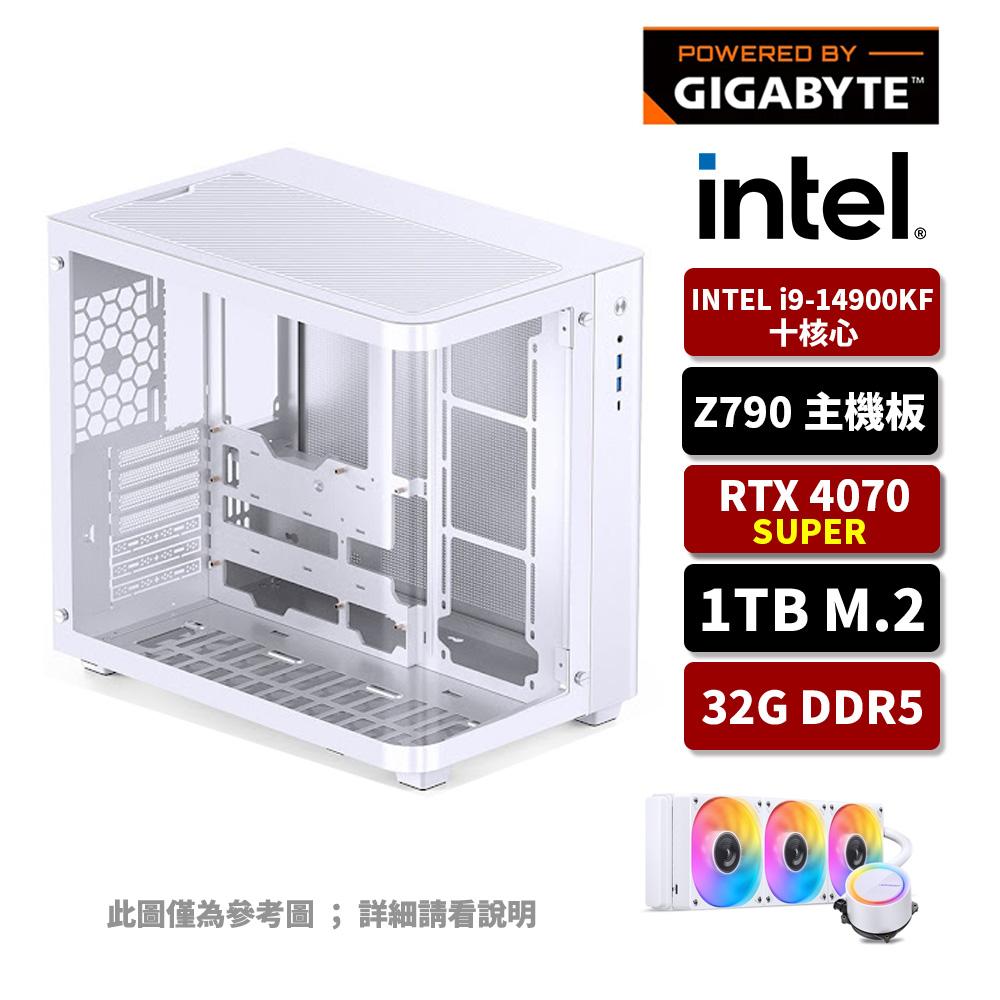 GIGABYTE技嘉 Intel i9/32G/1TB SSD/RTX4070S 12G/電競電腦