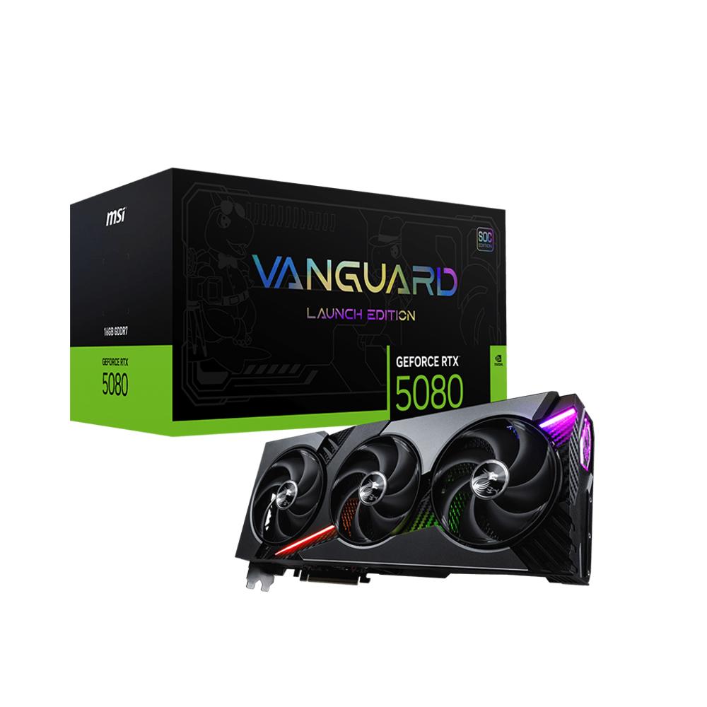 微星 RTX 5080 16G VANGUARD SOC LAUNCH EDITION 先鋒-限量公仔版 顯示卡