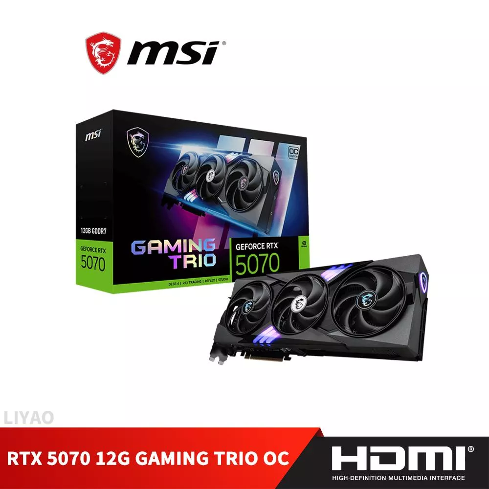 微星 RTX 5070 12G GAMING TRIO OC 顯示卡