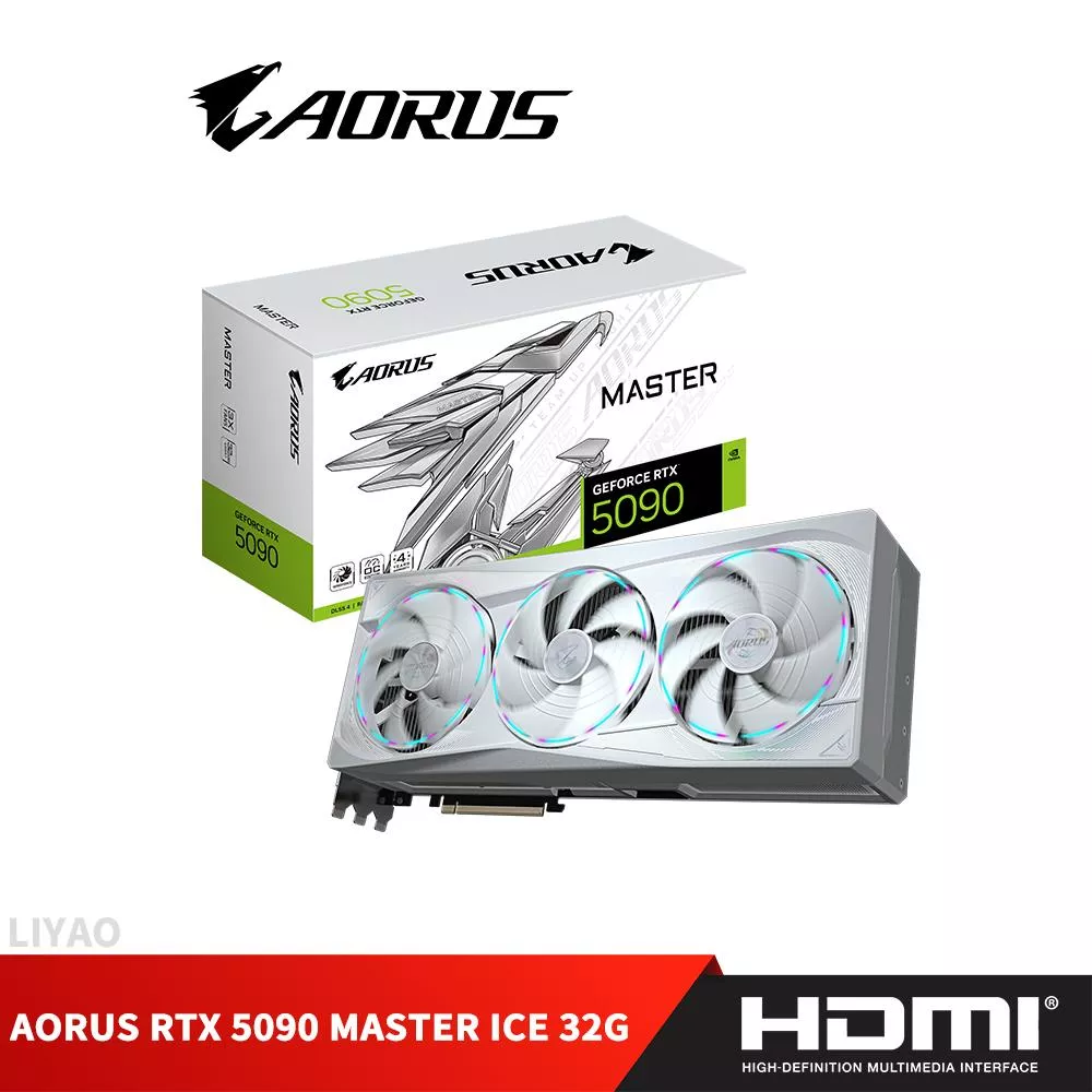 技嘉 AORUS RTX 5090 MASTER ICE 32G 顯示卡