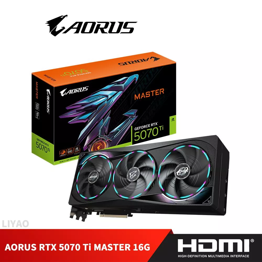 技嘉 AORUS RTX 5070 Ti MASTER 16G 顯示卡