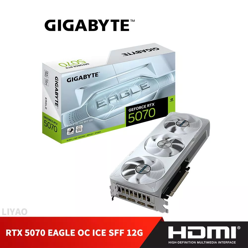 技嘉 RTX 5070 EAGLE OC ICE SFF 12G 顯示卡