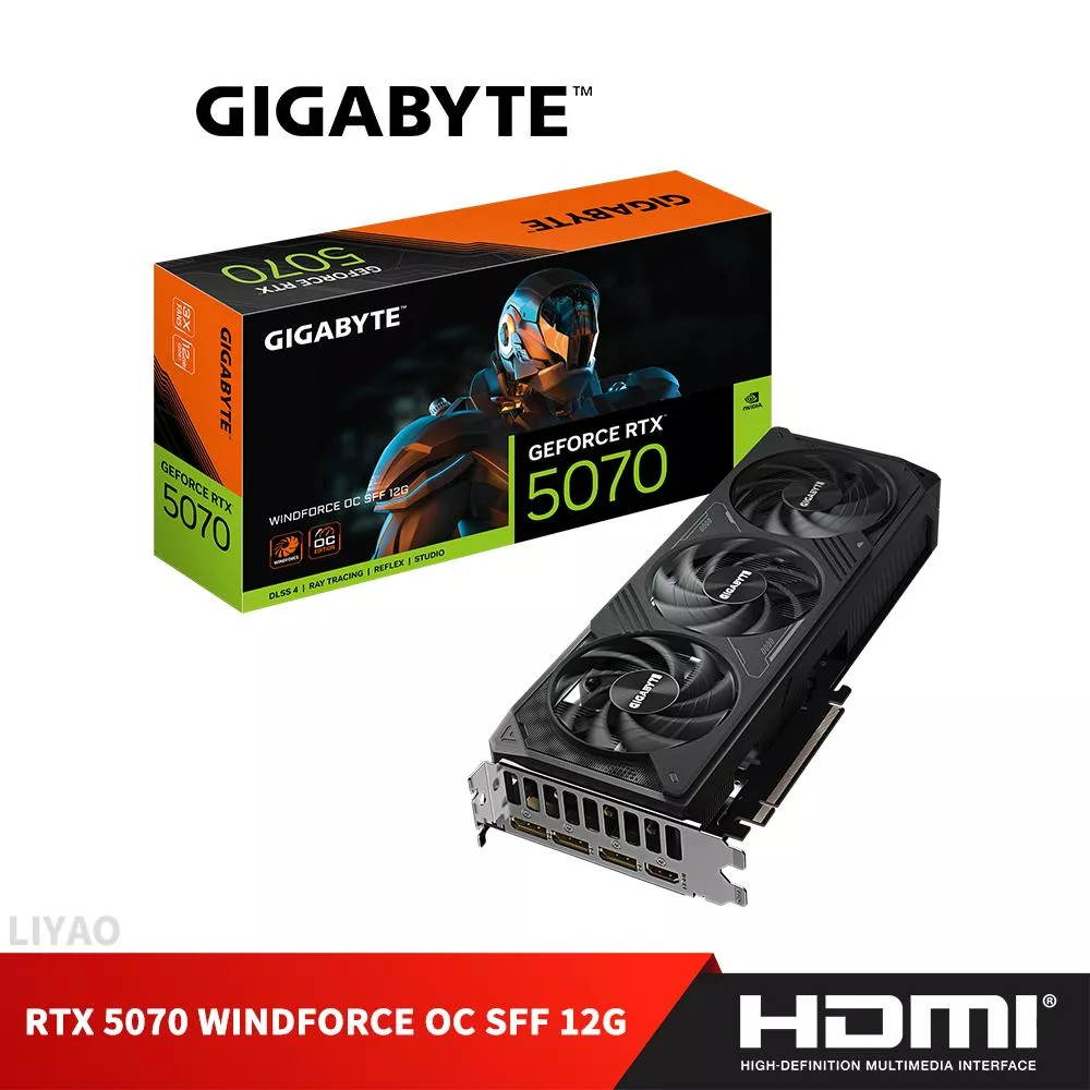 技嘉 RTX 5070 WINDFORCE OC SFF 12G 顯示卡