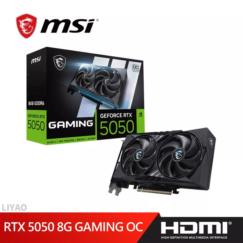 微星 RTX 5050 8G GAMING OC 顯示卡 微星 RTX 5050 8G GAMING OC 顯示卡