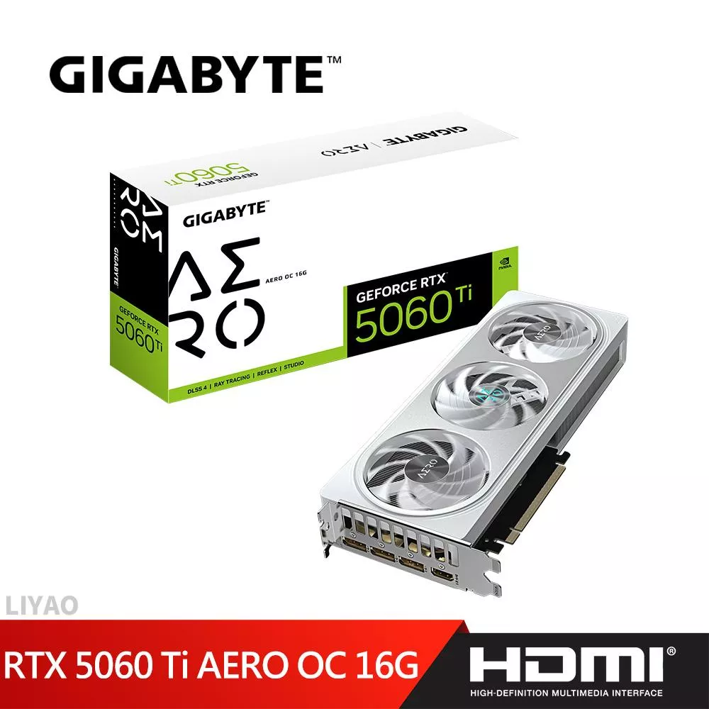 技嘉 RTX 5060 Ti AERO OC 16G 顯示卡