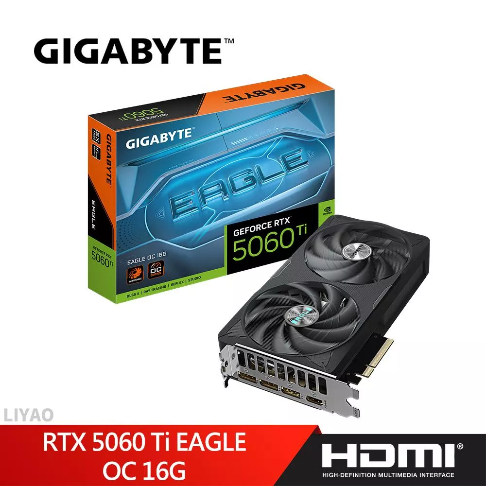 技嘉 RTX 5060 Ti EAGLE OC 16G 顯示卡