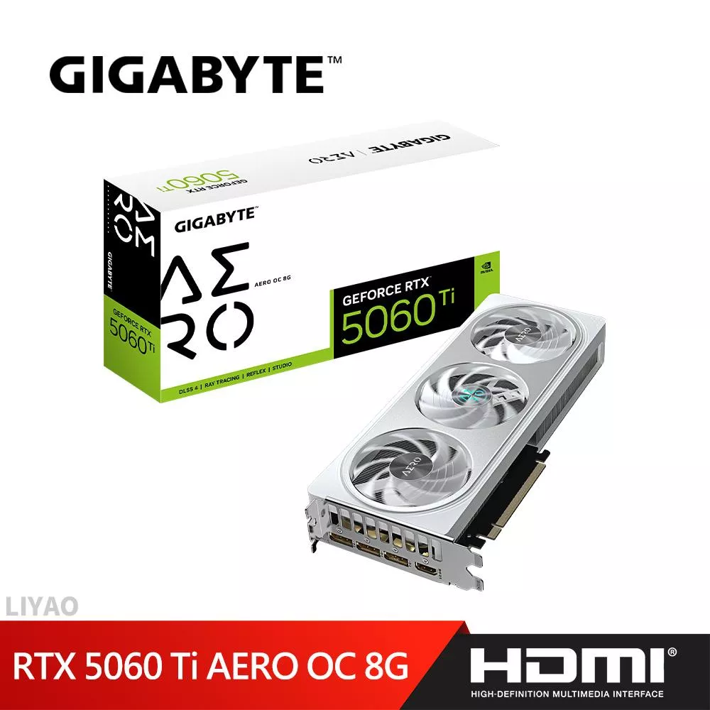 技嘉 RTX 5060 Ti AERO OC 8G 顯示卡