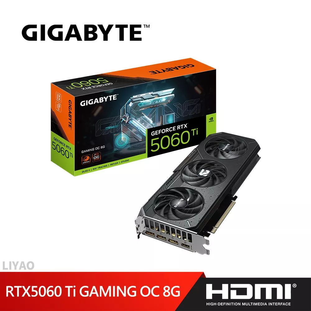 技嘉 RTX 5060 Ti GAMING OC 8G  顯示卡