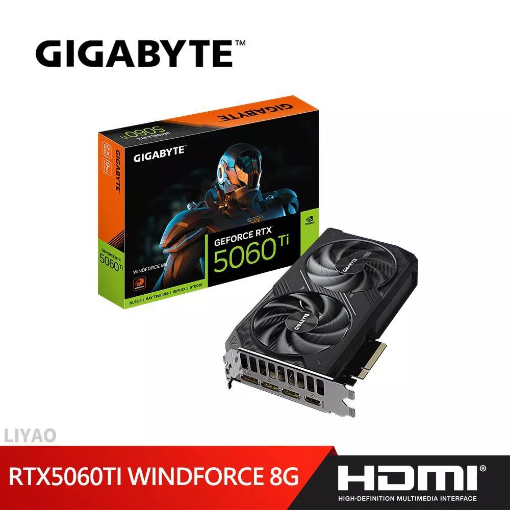 技嘉 RTX 5060 Ti WINDFORCE 8G 顯示卡