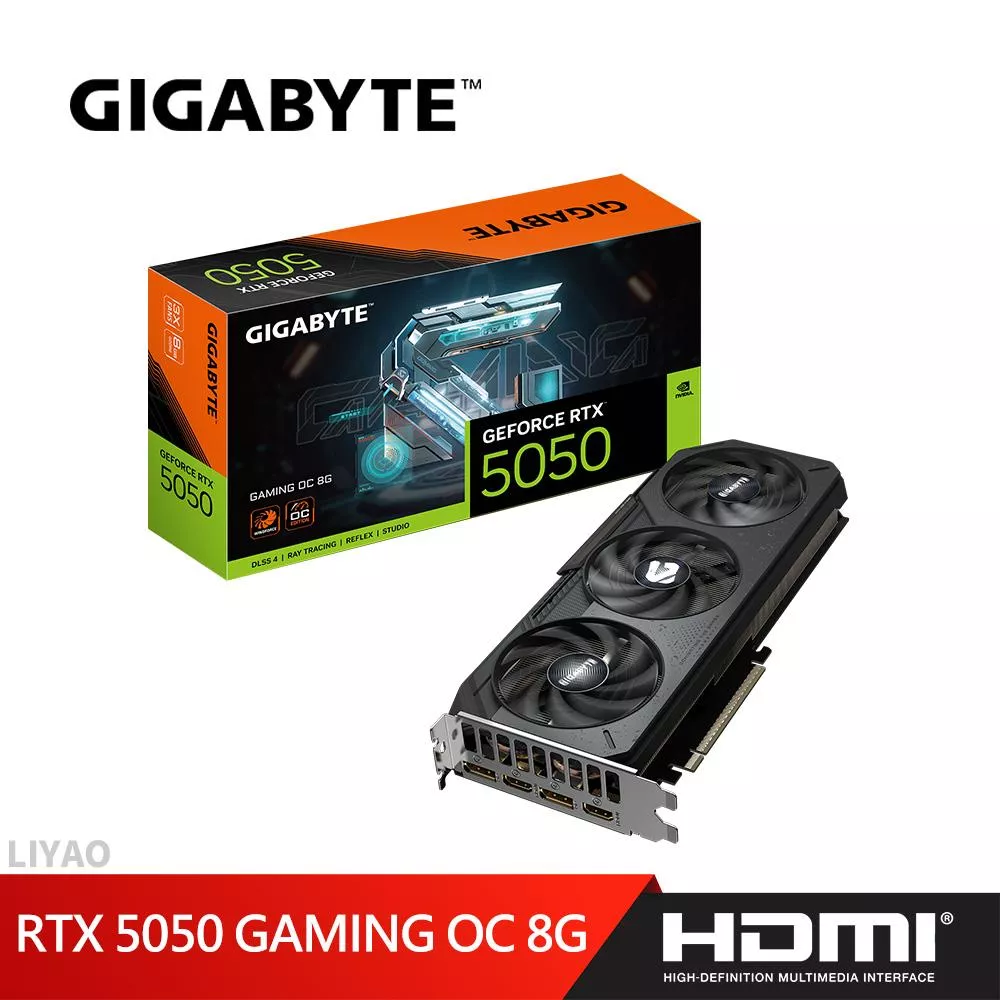 技嘉 RTX 5050 GAMING OC 8G 顯示卡 技嘉 RTX 5050 GAMING OC 8G 顯示卡