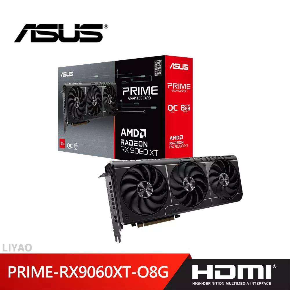華碩 PRIME-RX9060XT-O8G 顯示卡 華碩 PRIME-RX9060XT-O8G 顯示卡