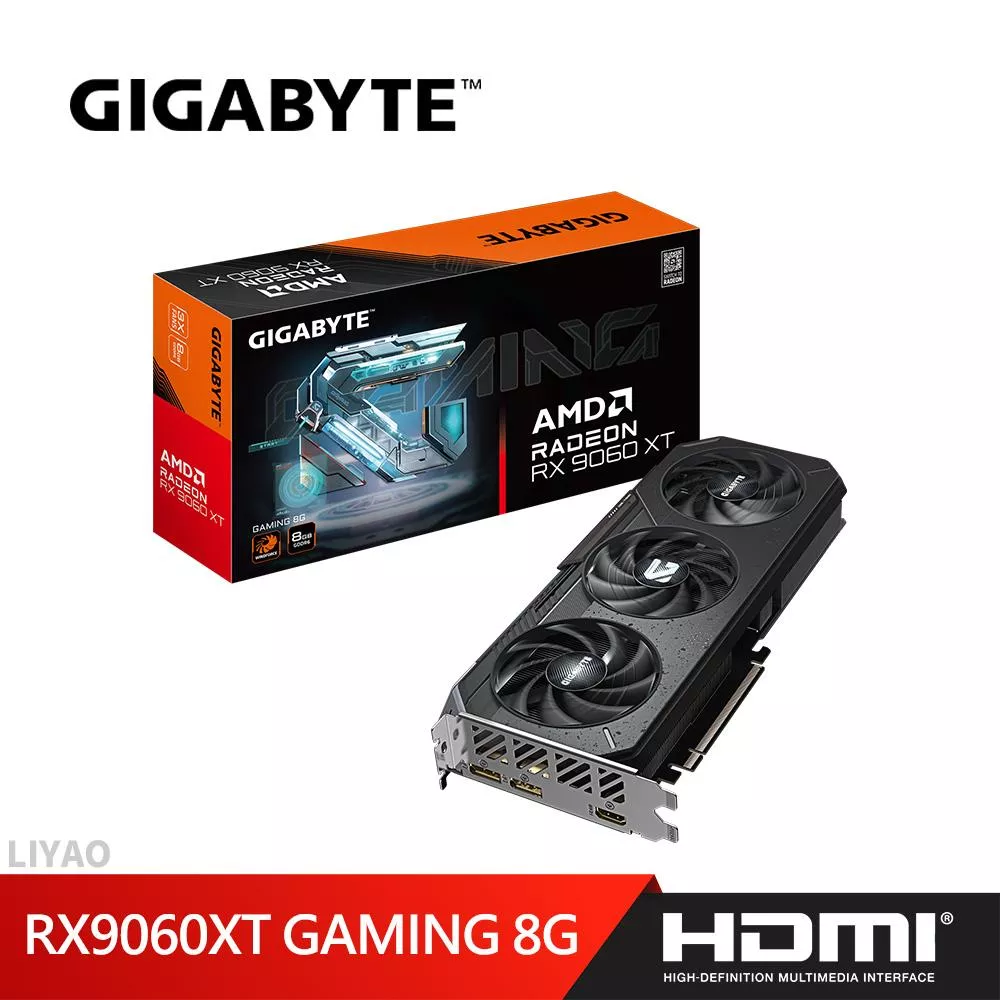 技嘉 RX 9060 XT GAMING 8G 顯示卡 技嘉 RX 9060 XT GAMING 8G 顯示卡