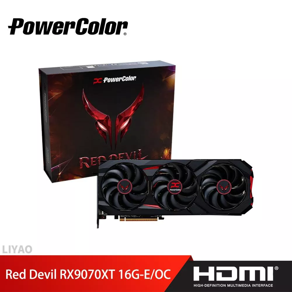 PowerColor 撼訊 RX9070XT 16G-E/OC 紅魔 顯示卡