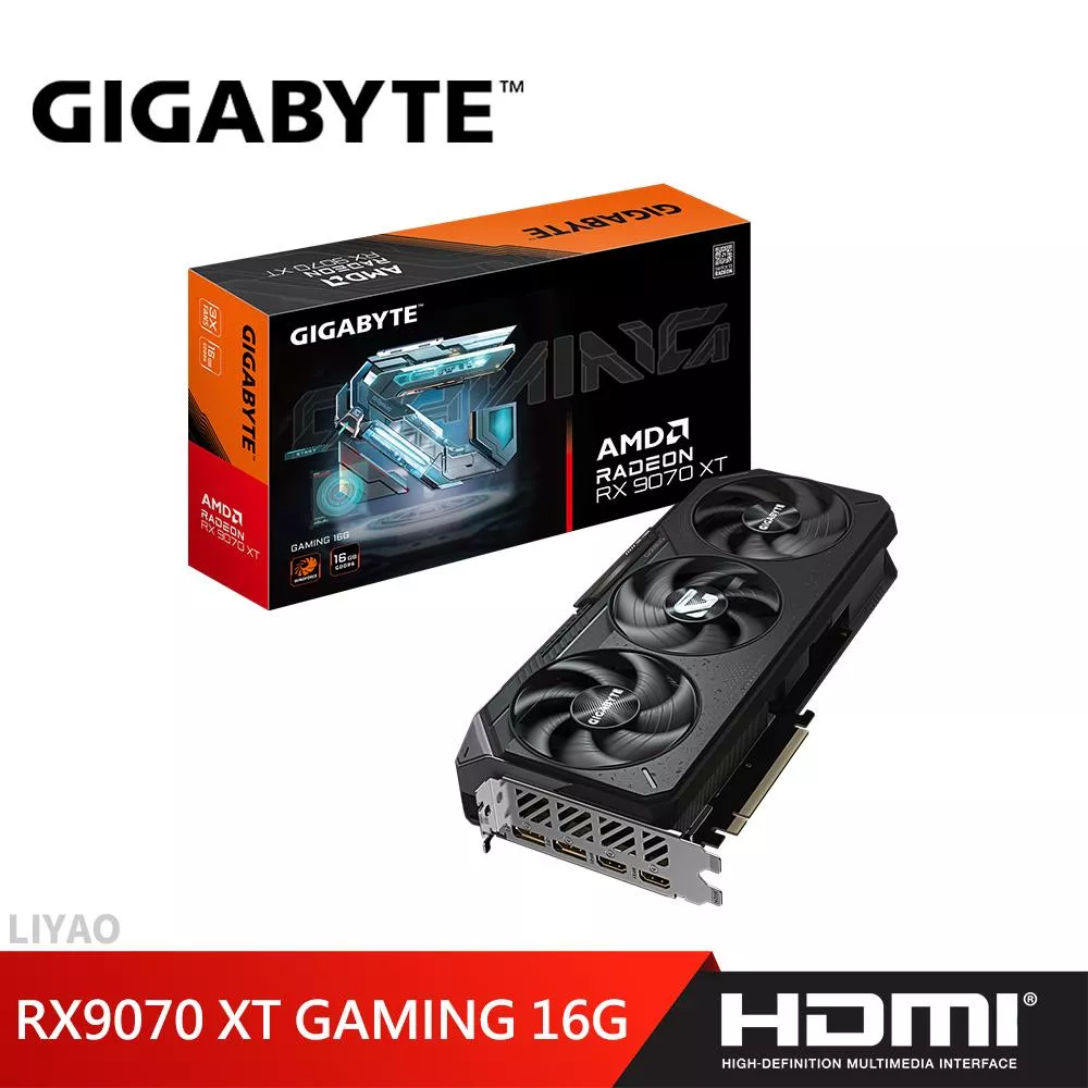 技嘉 RX9070XT GAMING 16G 顯示卡 技嘉 RX9070XT GAMING 16G 顯示卡