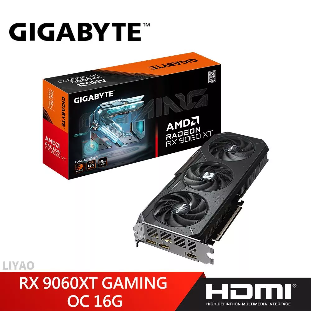 技嘉 RX 9060XT GAMING OC 16G 顯示卡 技嘉 RX 9060XT GAMING OC 16G 顯示卡