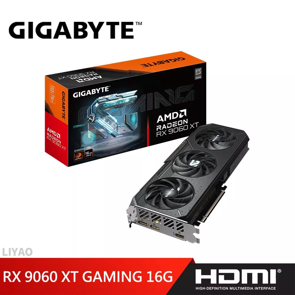技嘉 RX 9060 XT GAMING 16G 顯示卡 技嘉 RX 9060 XT GAMING 16G 顯示卡