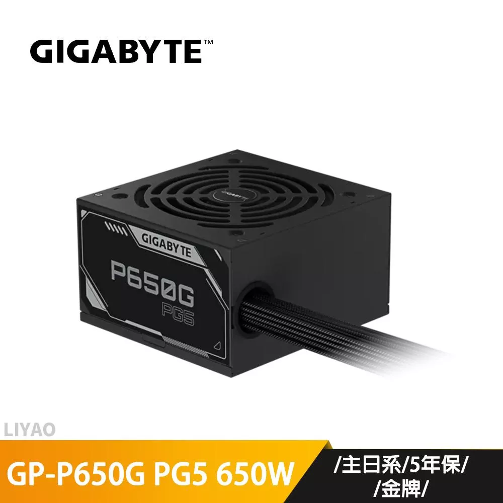 技嘉 GP-P650G PG5 650W 金牌/主日系/5年保  電源供應器