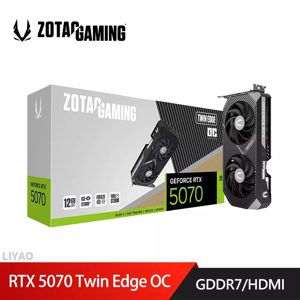 ZOTAC 索泰 RTX 5070 Twin Edge OC 顯示卡