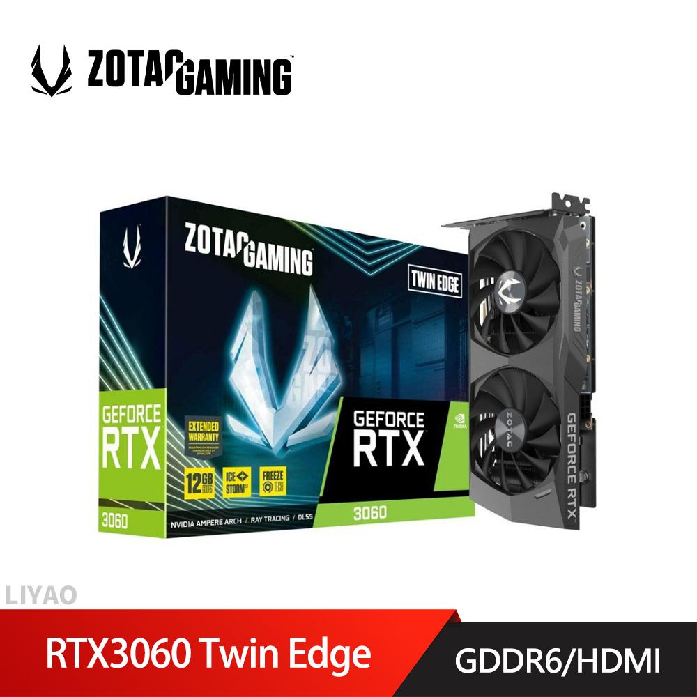 ZOTAC 索泰 RTX3060 Twin Edge 顯示卡