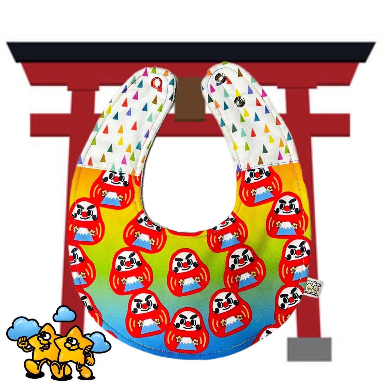 Blingstartwins®️開運達摩-手作圍兜