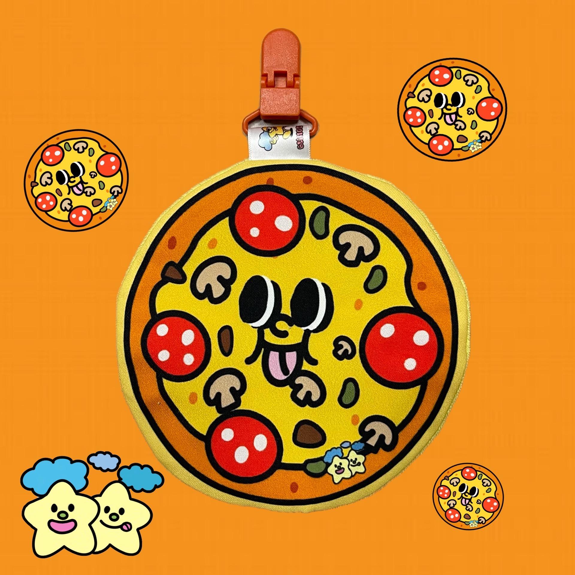 Blingstartwins®️pizza-幼兒園必備手帕夾