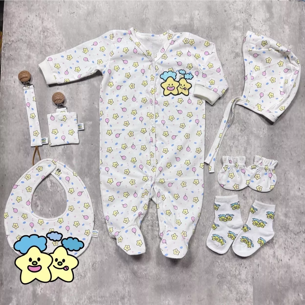 Blingstartwins®️BLINGSTARTWINS長袖連身衣-手作禮盒