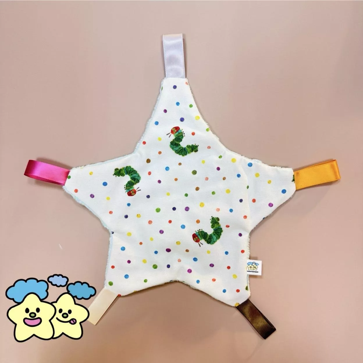 Blingstartwins®️點點毛毛蟲-手作安撫巾手作安撫巾