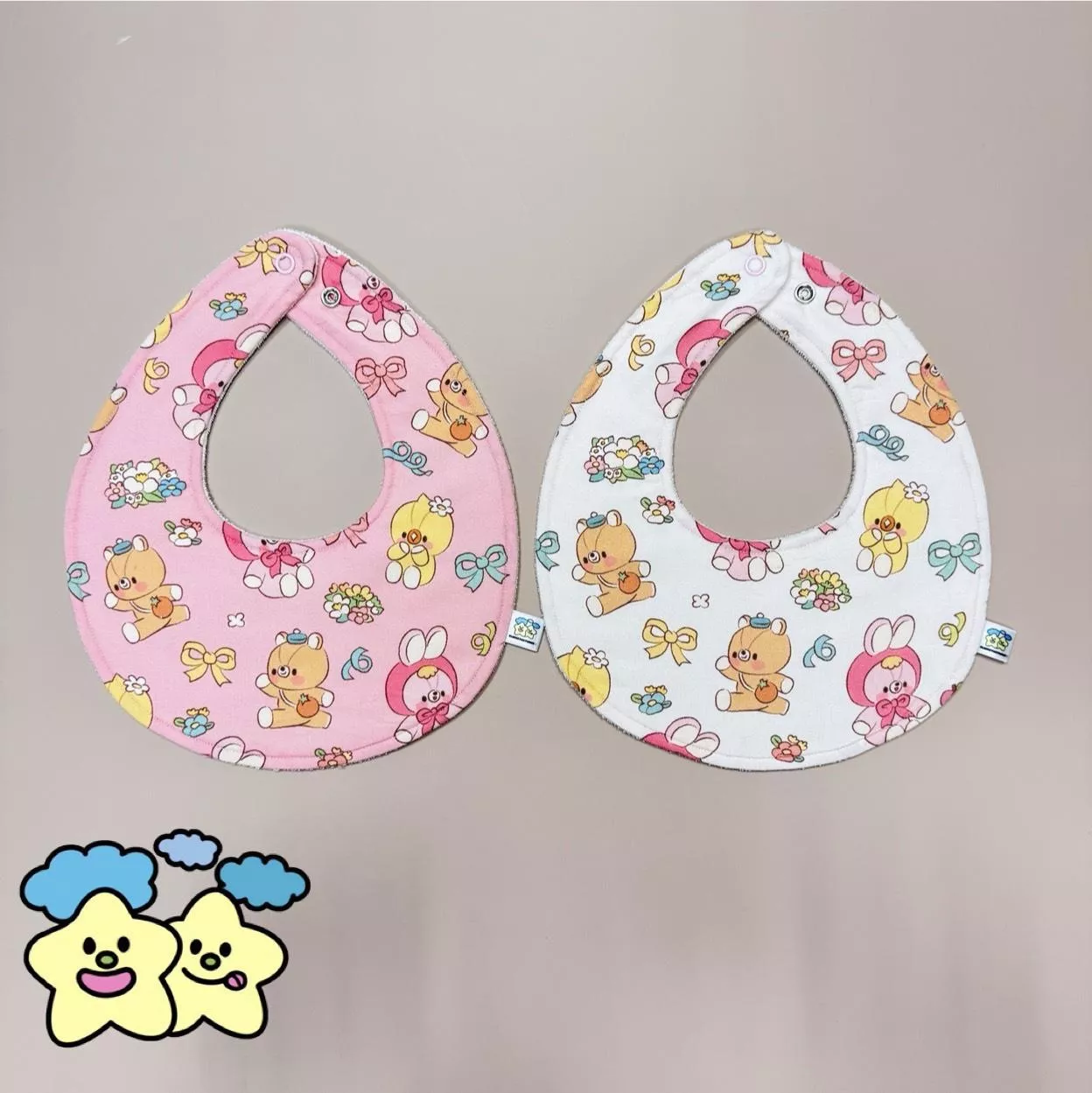 Blingstartwins®️一起採花去-手作圍兜