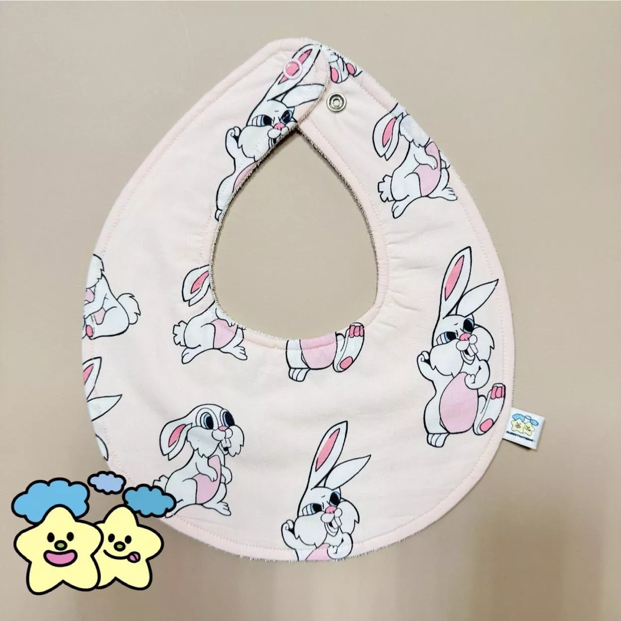 Blingstartwins®️大眼兔兔-手作圍兜