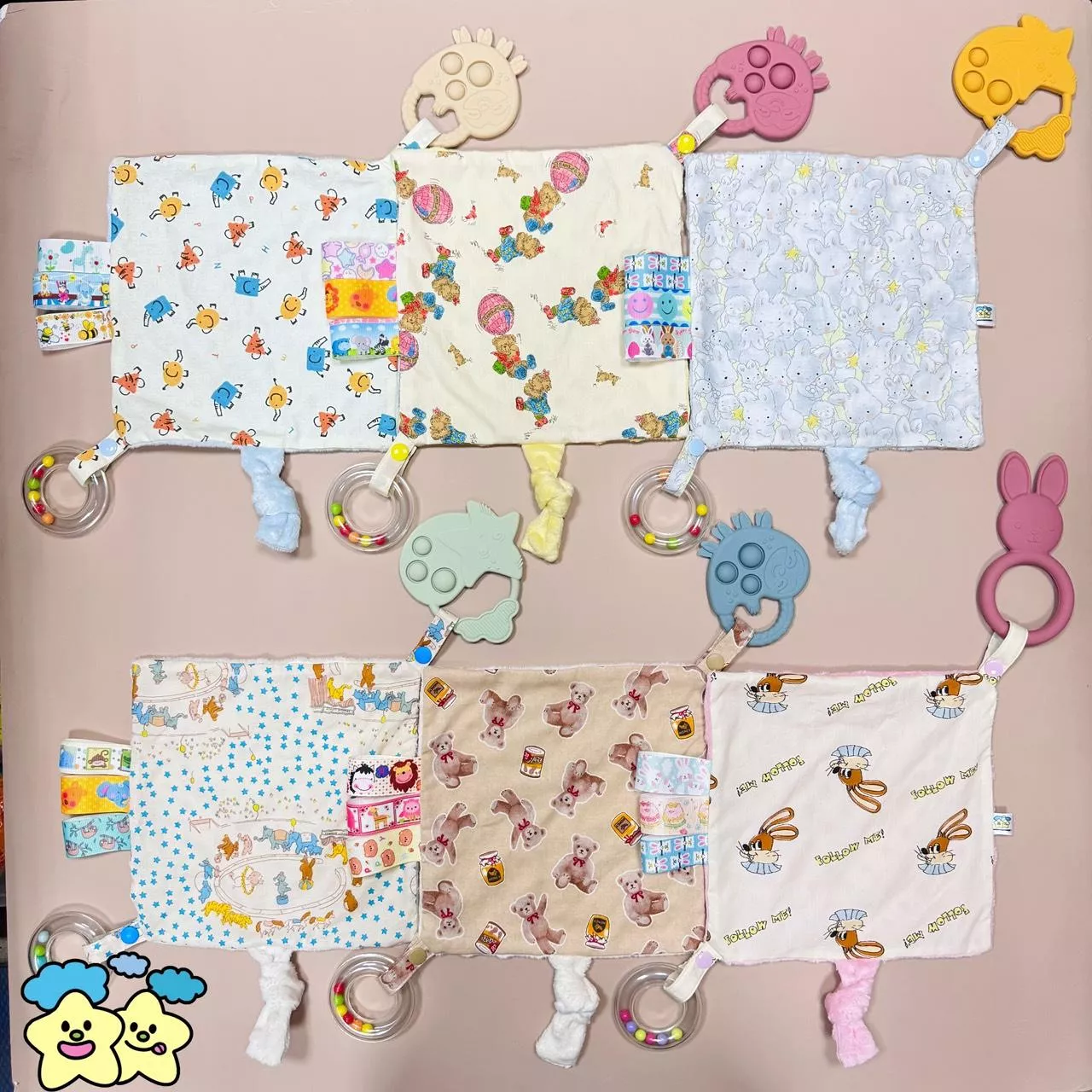 Blingstartwins®️多功能手作安撫巾