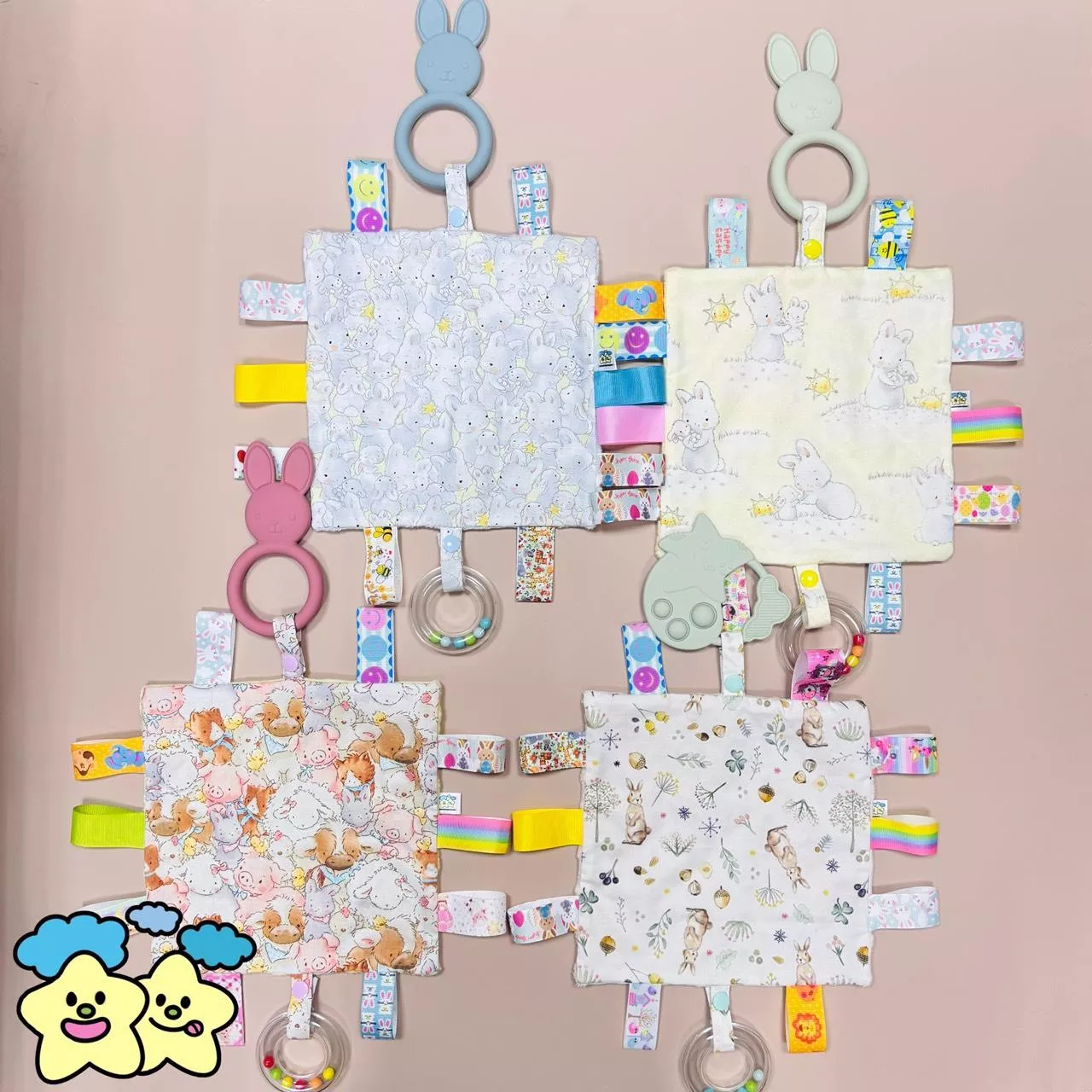 Blingstartwins®️兔兔們-手作安撫巾